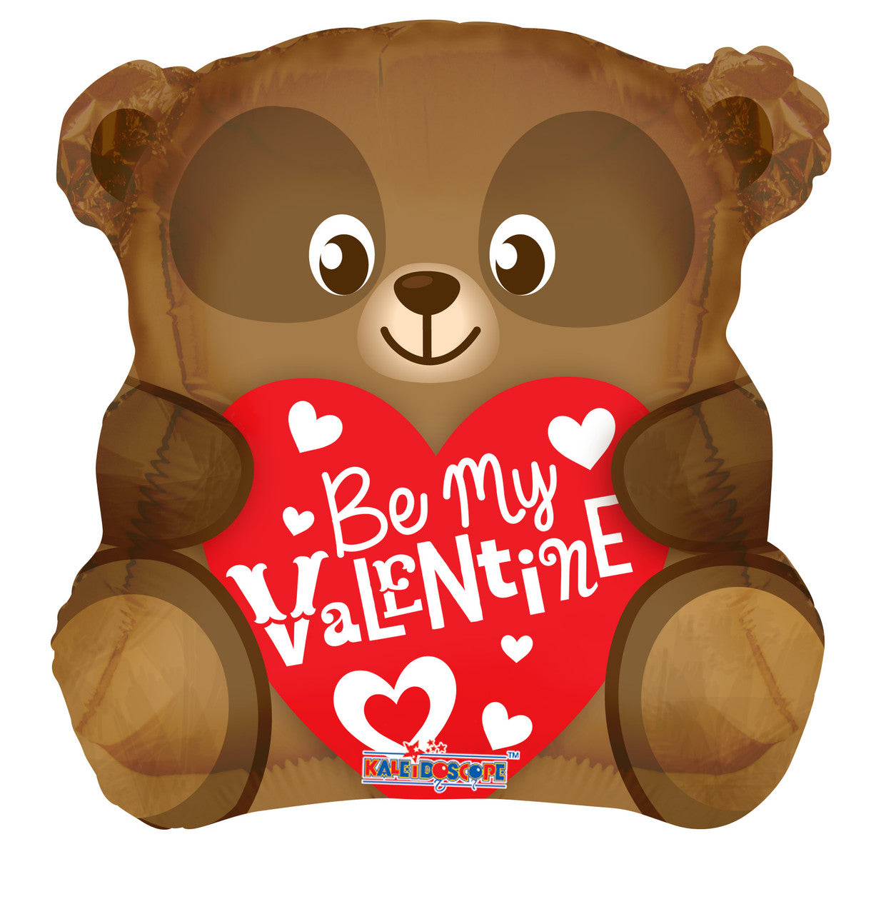 Be My Valentine Bear Shape Foil Balloon - Luna Flowers Denver