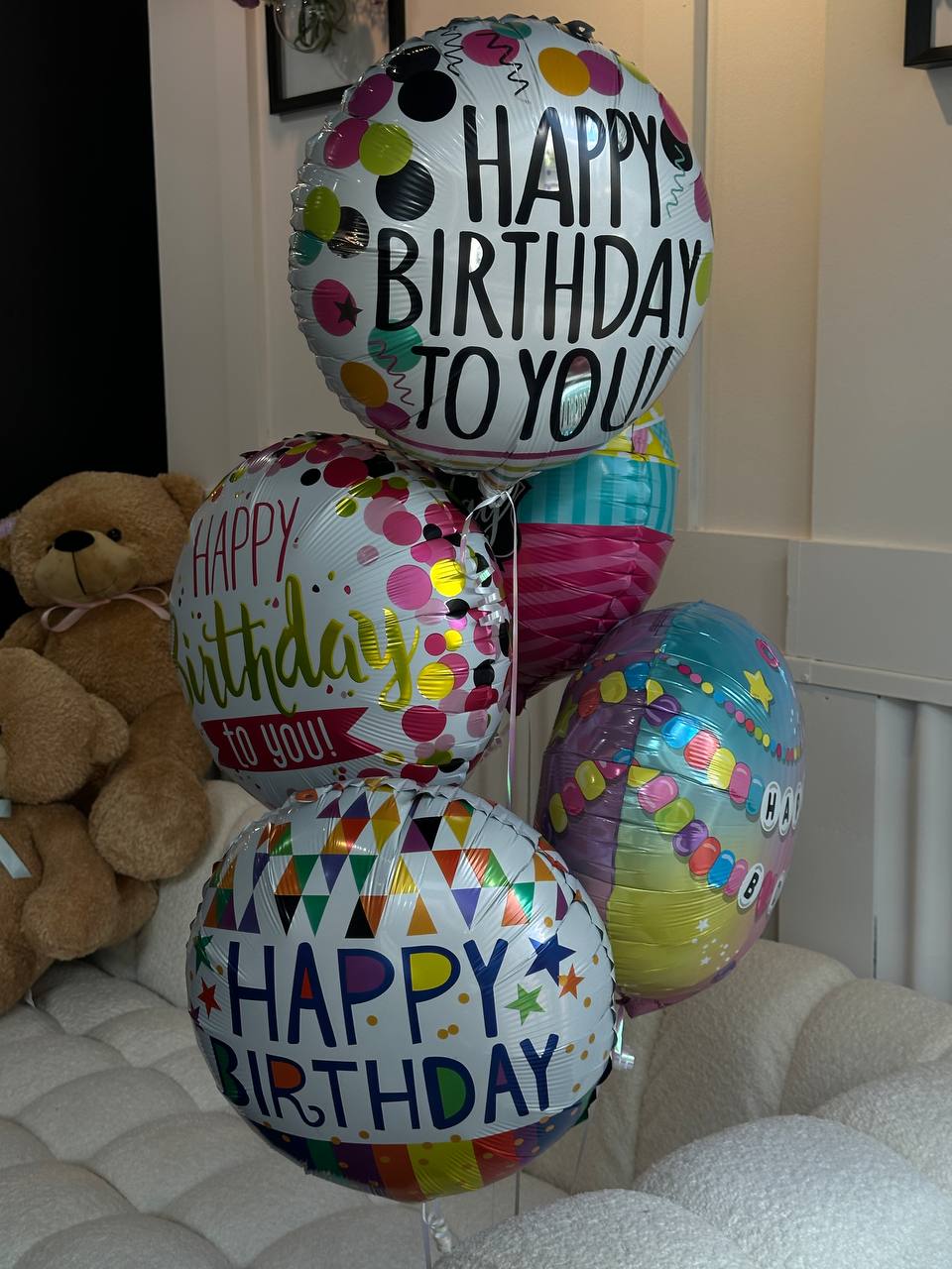 Happy Birthday Foil Balloon - Luna Flowers Denver