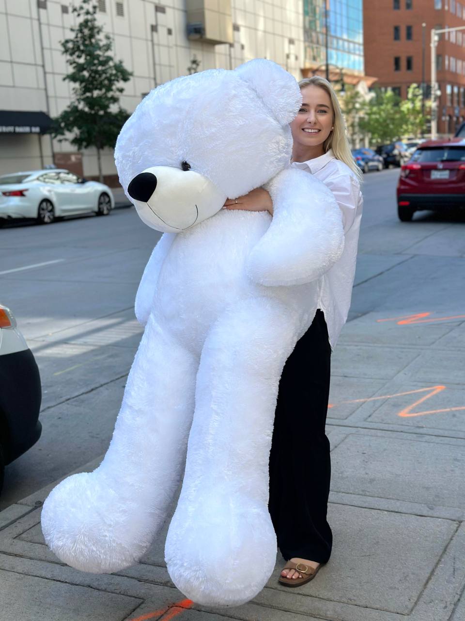 Large Teddy Bear Luna Flowers Denver