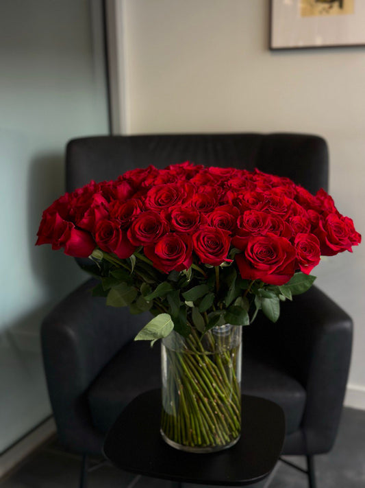 101 Red Roses - Luna Flowers Denver