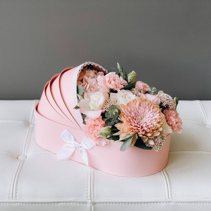 Baby Girl Bassinet - Luna Flowers Denver