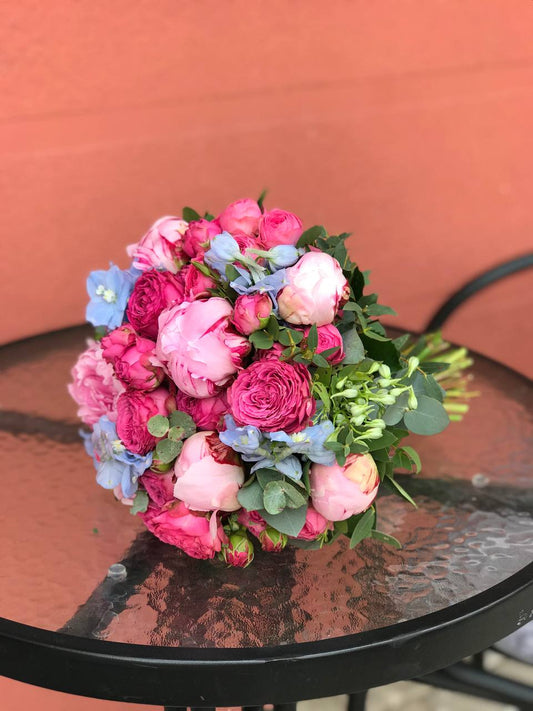 Sweet Peony Charm Wedding Bouquet