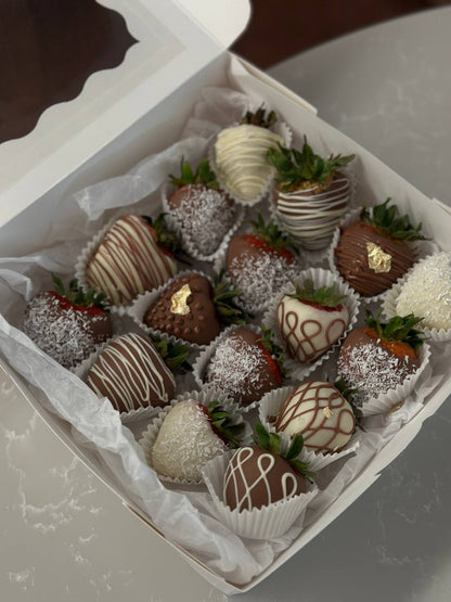 Strawberries in chocolate Box