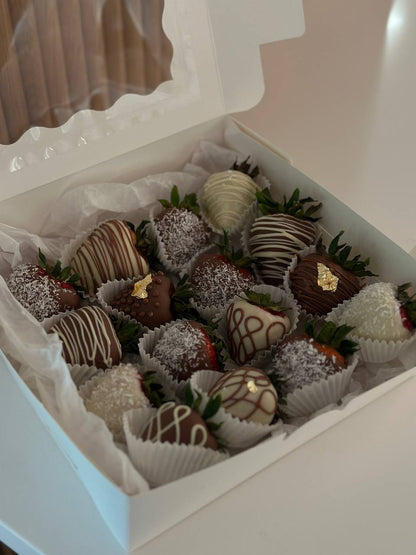 Strawberries in chocolate Box