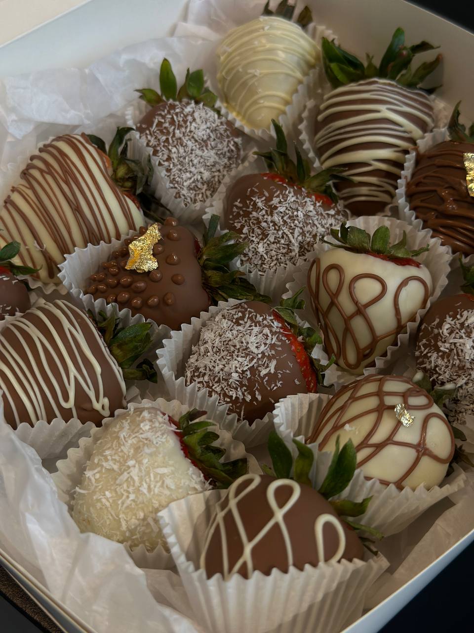 Strawberries in chocolate Box