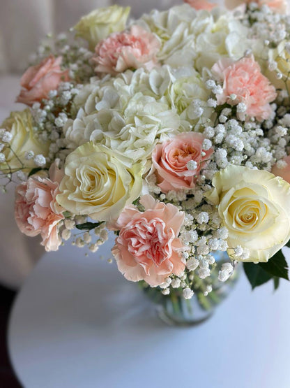 Fresh Peaches in the Vase