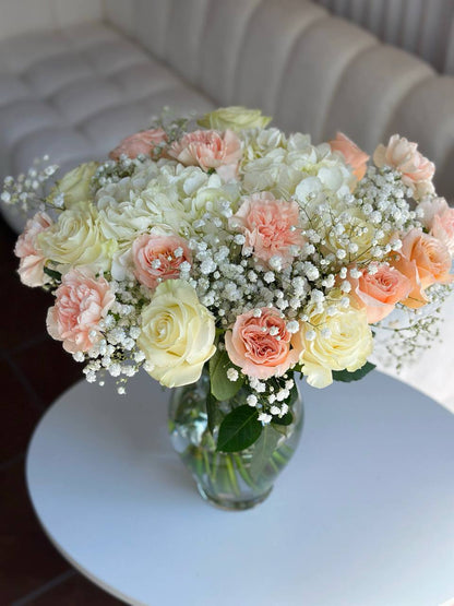 Fresh Peaches in the Vase