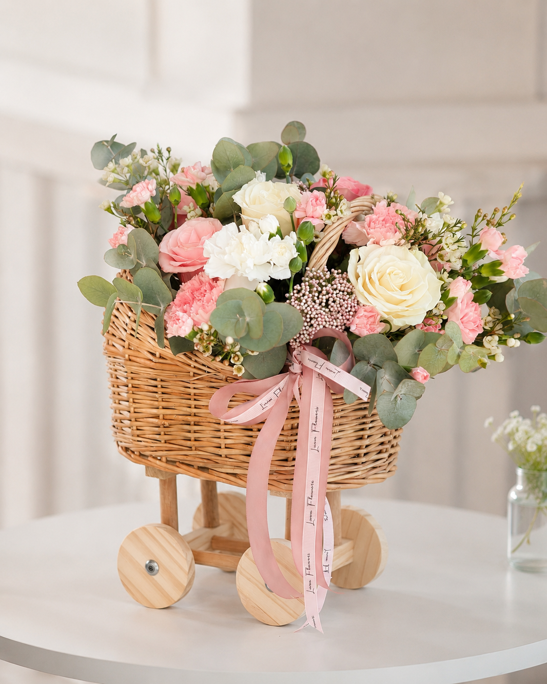 Baby Girl Floral Carriage